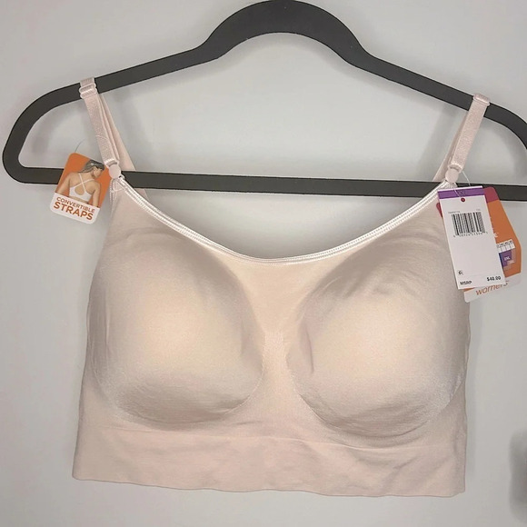 New With Tags 2XL Pink Warners Wire-Free Bra - Picture 1 of 6